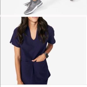 Navy scrub top